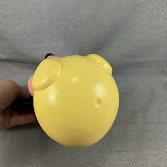 Vintage Disney Mickey Mouse Baby Toy Weebles Roly Poly Chime Ball 1984 Mirror - Picture 7 of 7